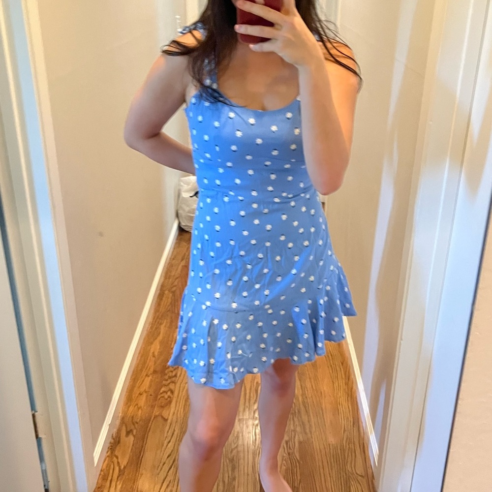 Wild Fable Blue dress with white flowers